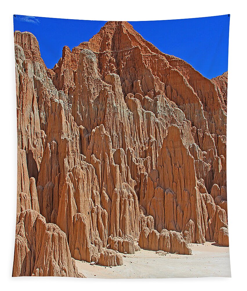 Sand City At Cathedral Gorge Nevada State Park Tapestry featuring the photograph Sand City At Cathedral Gorge Nevada State Park by Tom Janca