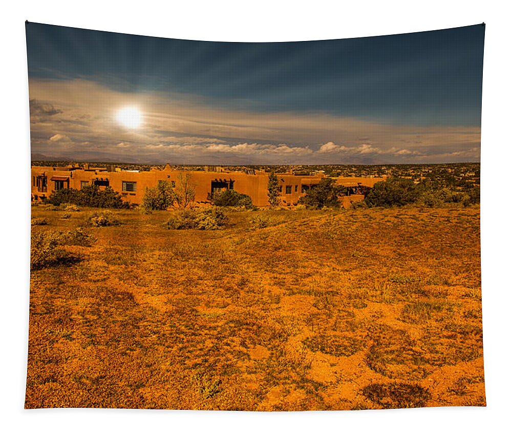 New Mexico Tapestry featuring the photograph Santa Fe landscape by John Johnson