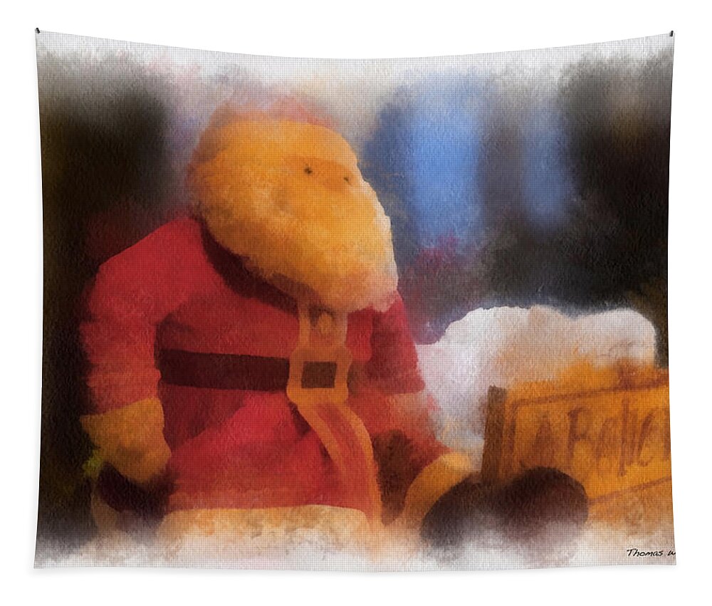 Christmas Tapestry featuring the photograph Santa Photo Art 07 by Thomas Woolworth