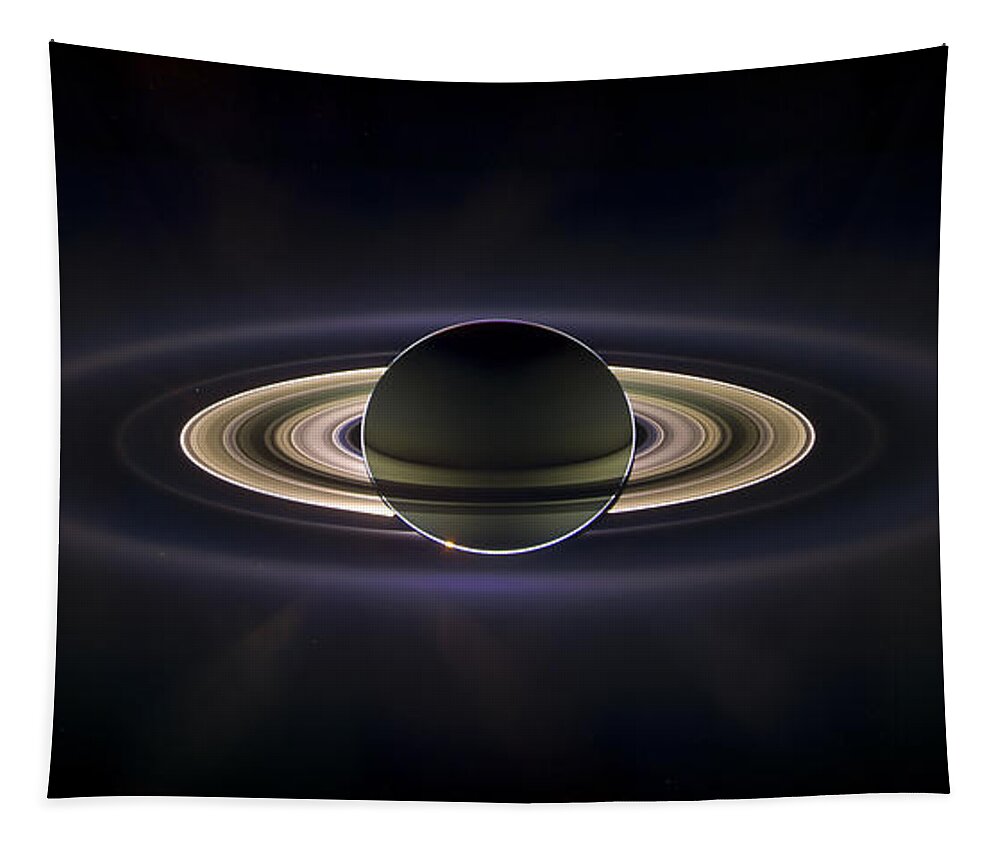 3scape Tapestry featuring the photograph Saturn by Adam Romanowicz