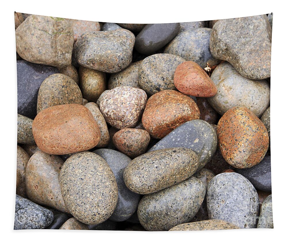 Maine Tapestry featuring the photograph Schoodic Rocks by Karin Pinkham