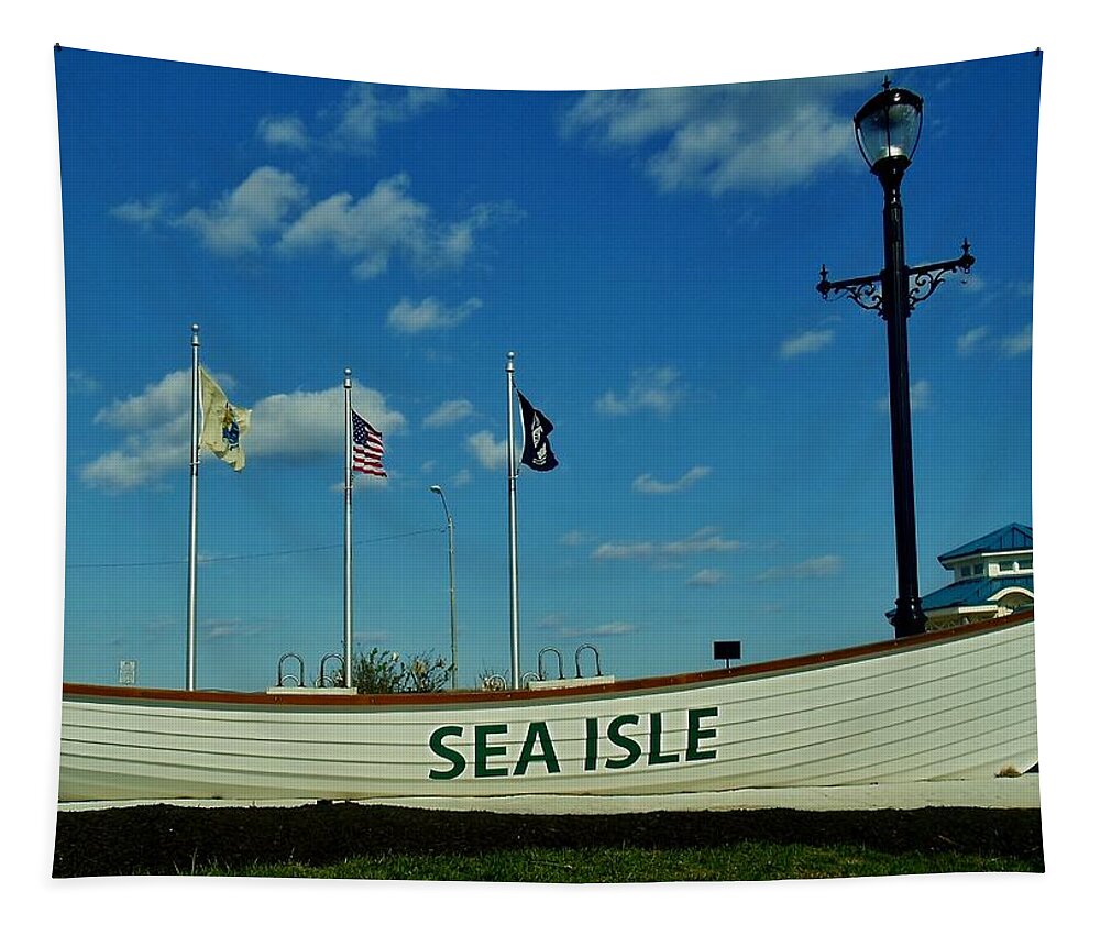 Sea Isle City Tapestry featuring the photograph Sea Isle City by Ed Sweeney