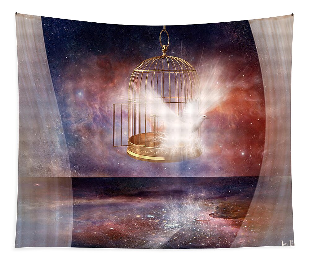 Set Free Tapestry featuring the digital art Set Free by Jennifer Page