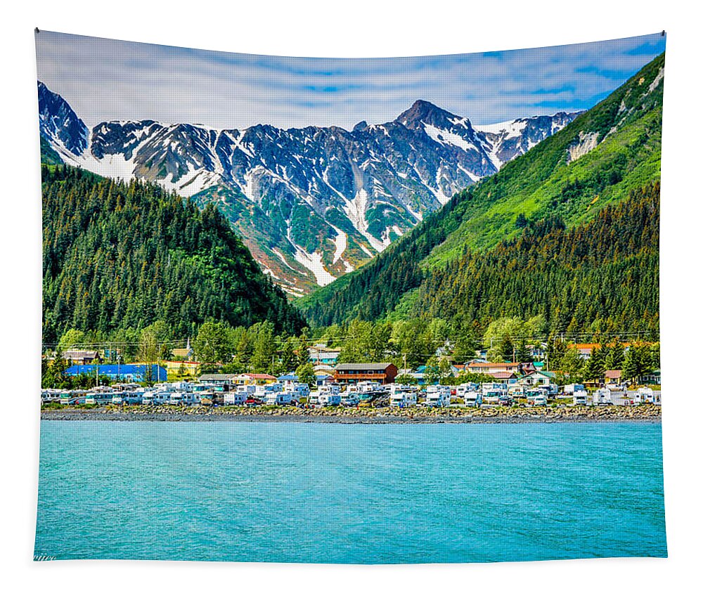 Seward Tapestry featuring the photograph Seward by Andrew Matwijec
