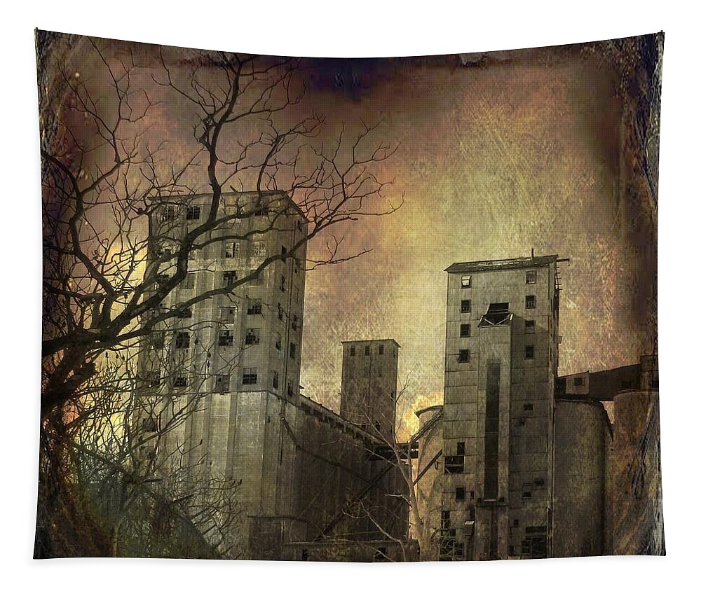 Old Buildings Tapestry featuring the photograph Shades Of Time Cityscape by Gothicrow Images