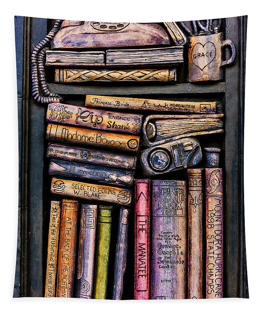 Books Tapestry featuring the photograph Shelved - 8 by Christopher Holmes