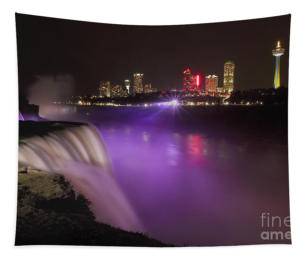 Niagara Tapestry featuring the photograph Shine On Brightly by Evelina Kremsdorf