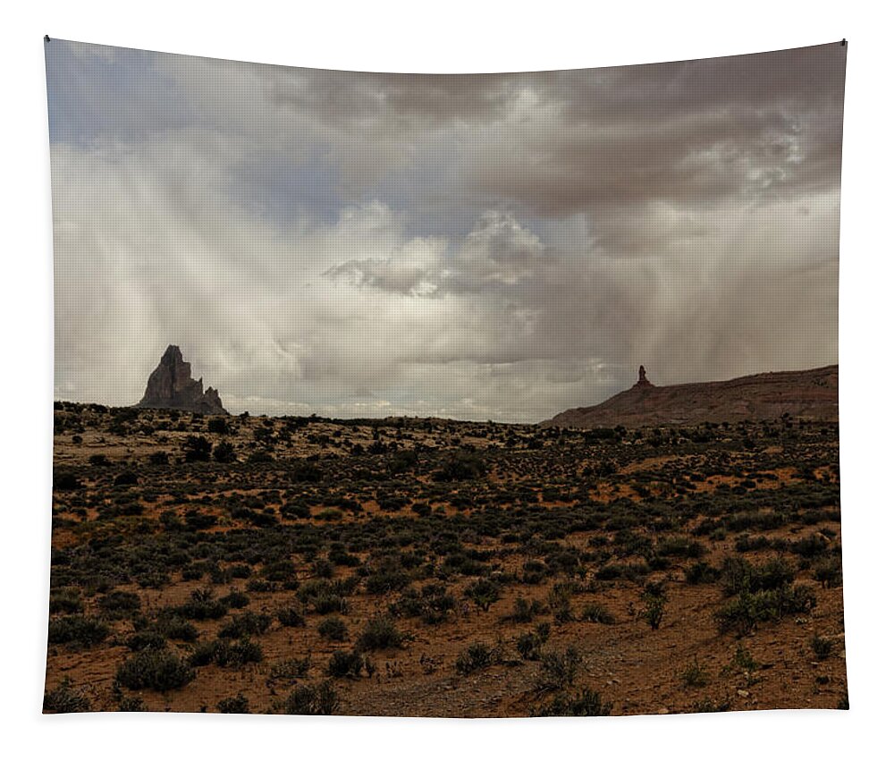 Shiprock Tapestry featuring the photograph Shiprock 3 by Jonathan Davison