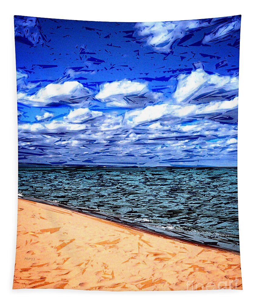 Lake Superior Tapestry featuring the photograph Shores of Lake Superior by Phil Perkins
