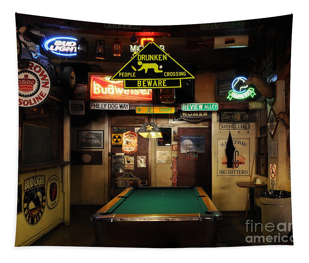 Bar Tapestry featuring the photograph Signs and More Signs by Vivian Christopher
