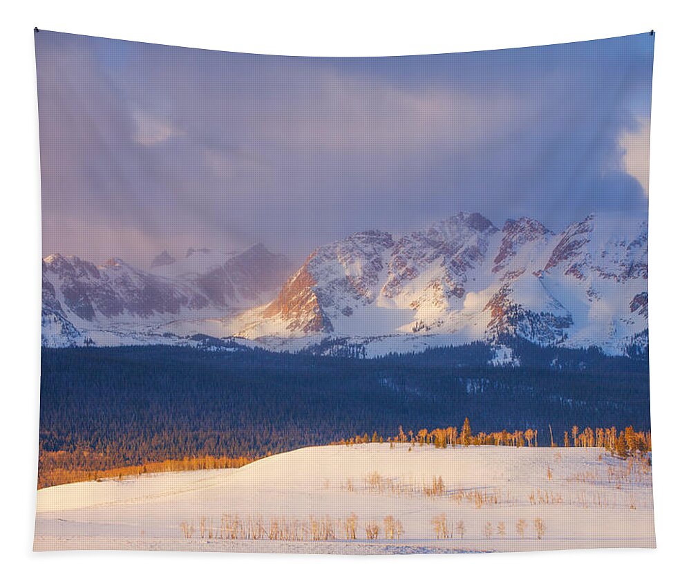 Sunrise Tapestry featuring the photograph Silverthorne Sunrise by Darren White