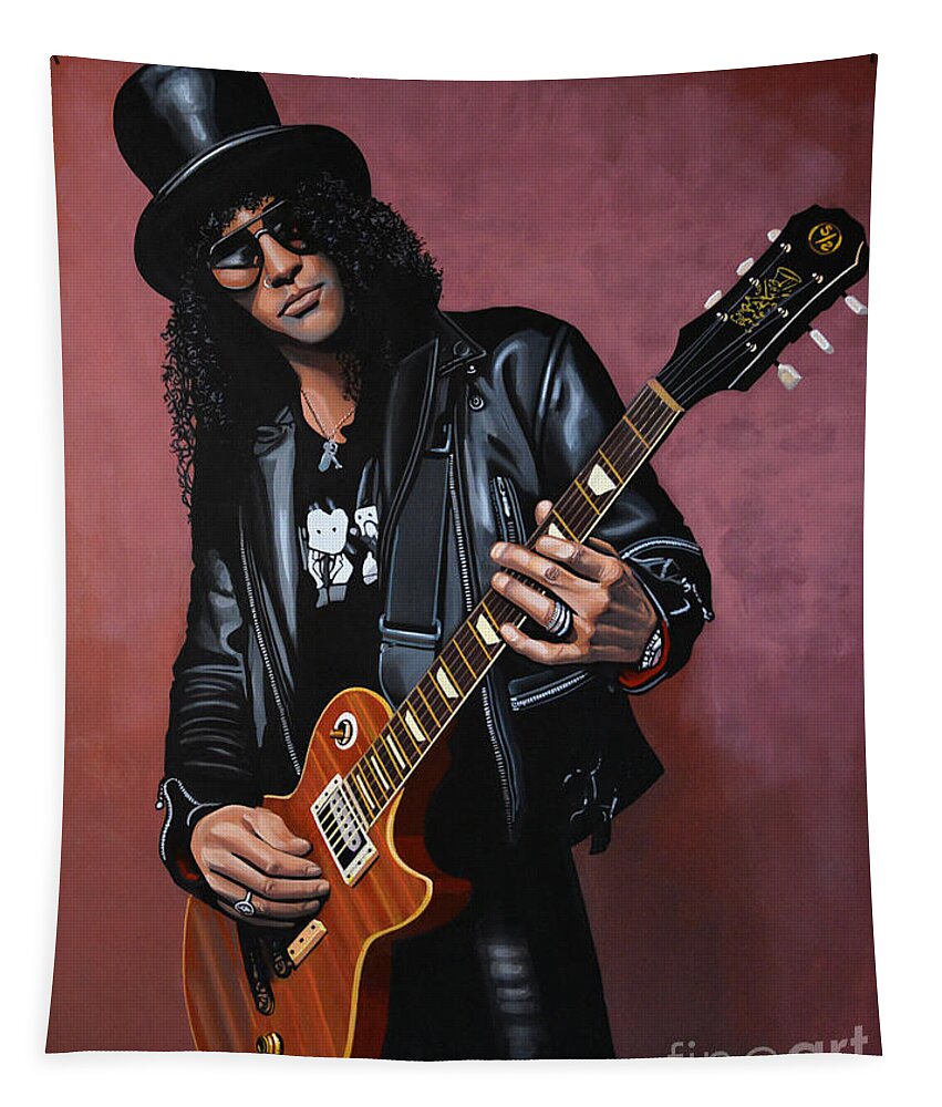 Slash Tapestry featuring the painting Slash by Paul Meijering