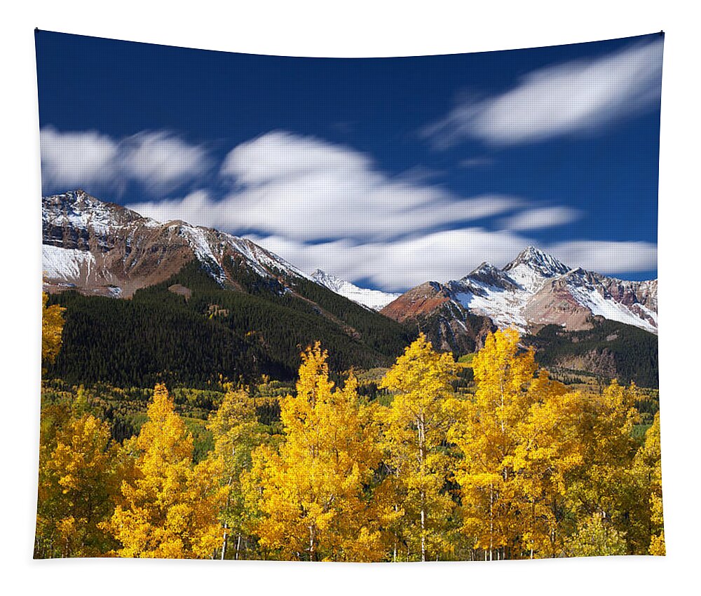 Colorado Landscapes Tapestry featuring the photograph Sneffels Winds by Darren White