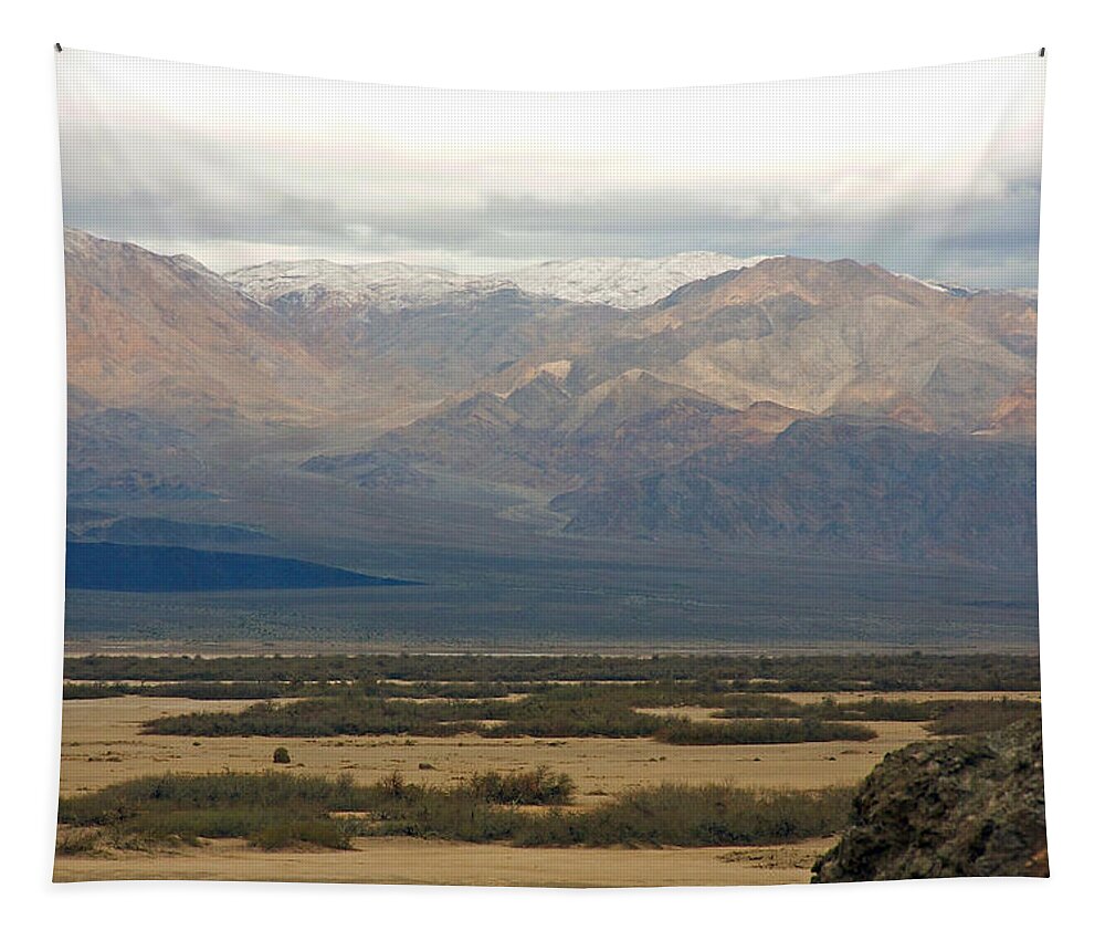 Death Valley Tapestry featuring the photograph Snow Peaks by Stuart Litoff