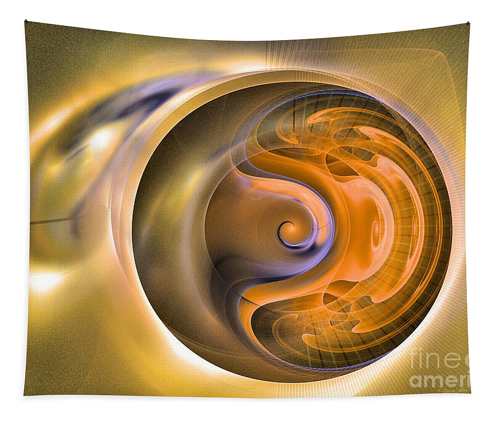 Art Tapestry featuring the digital art Soul watch - Abstract art by Sipo Liimatainen