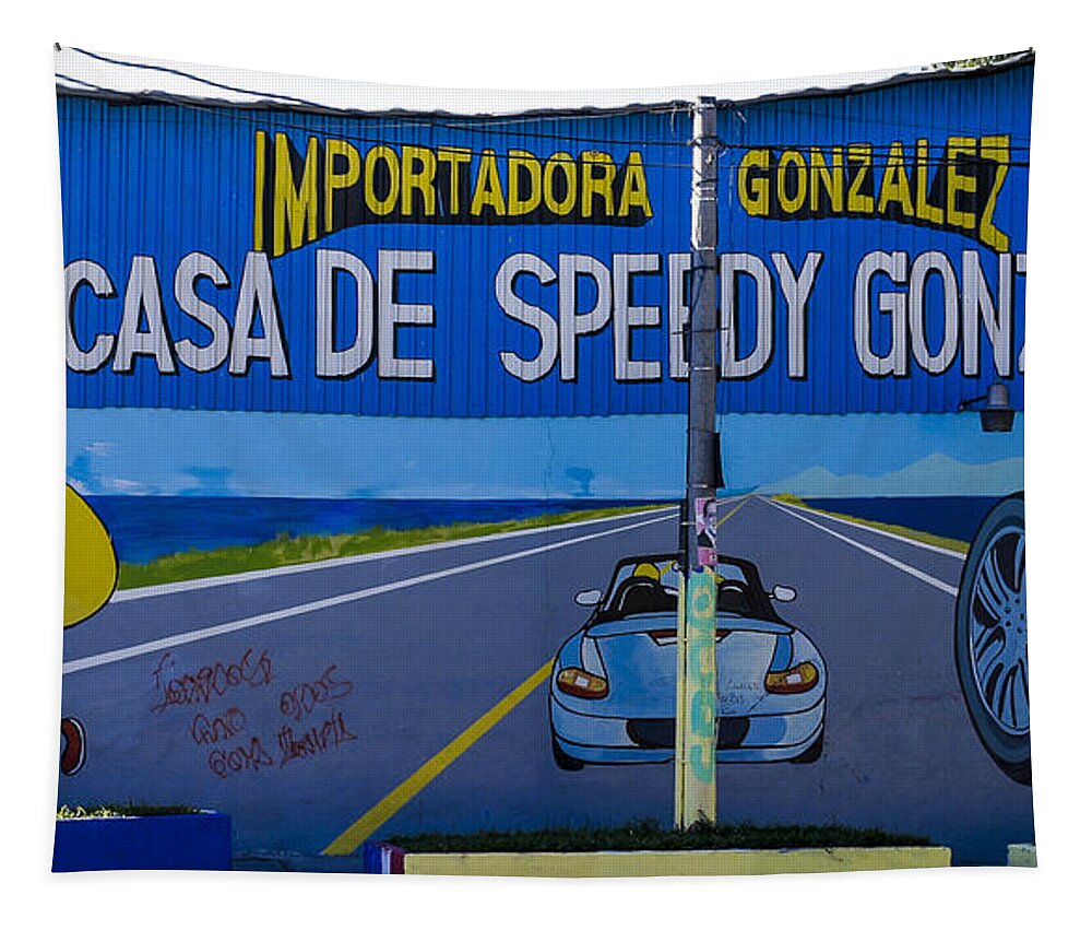 El Salvador Tapestry featuring the photograph Speedy Gonzalez by Steven Ralser
