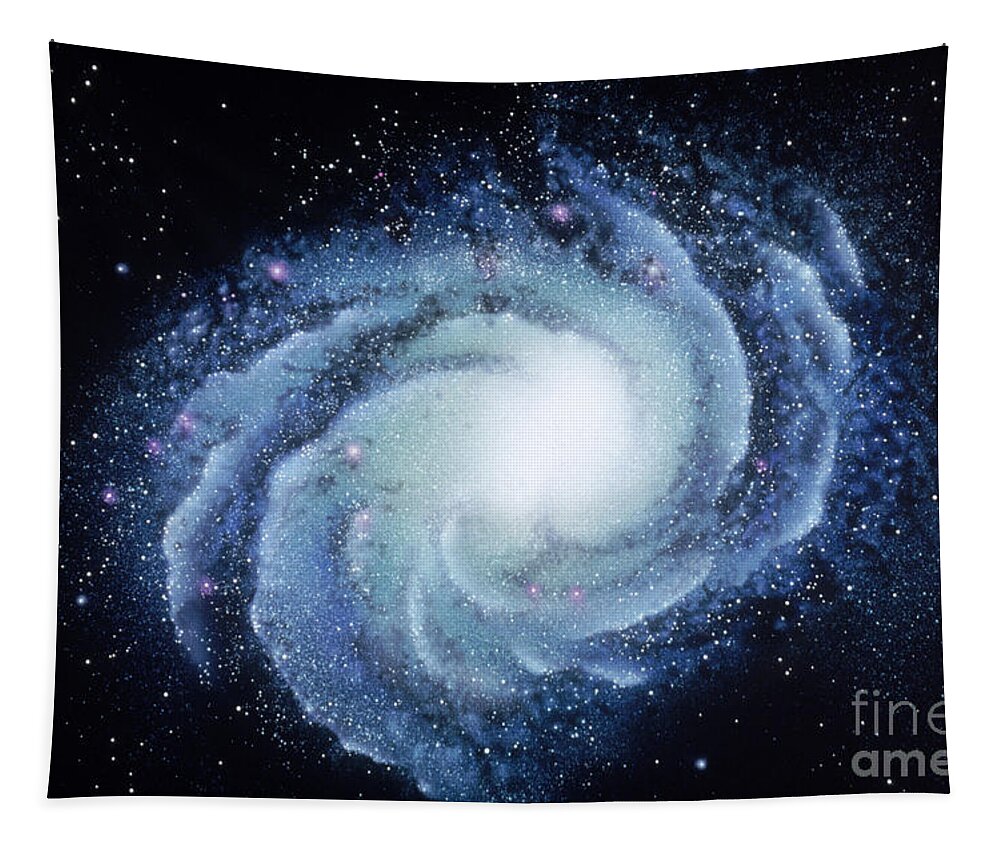 Spiral Galaxy M83 Tapestry featuring the photograph Spiral Galaxy M83 by Chris Bjornberg