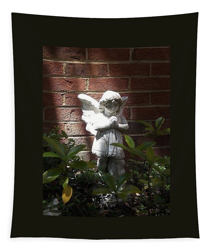 Postcard Tapestry featuring the digital art Angel Of Hope by Matthew Seufer