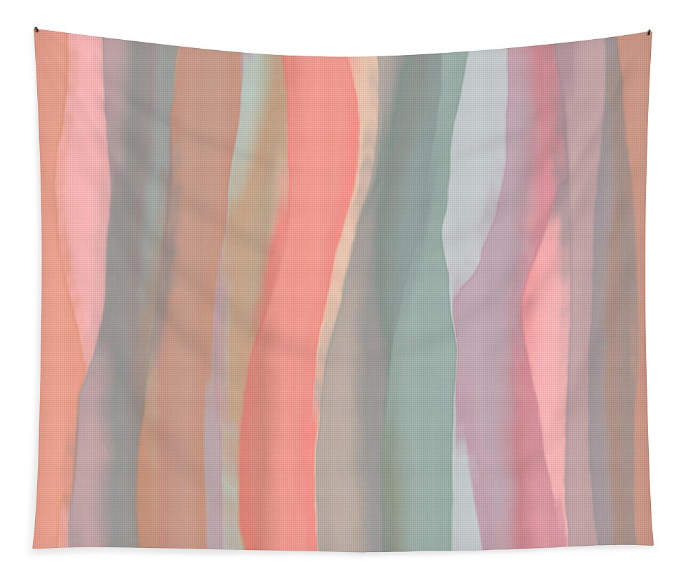 Digital Painting Tapestry featuring the painting Spring Abstract by Bonnie Bruno