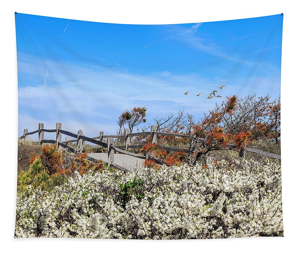 Spring On Cape Cod Tapestry featuring the photograph Spring On Cape Cod by Bill Wakeley