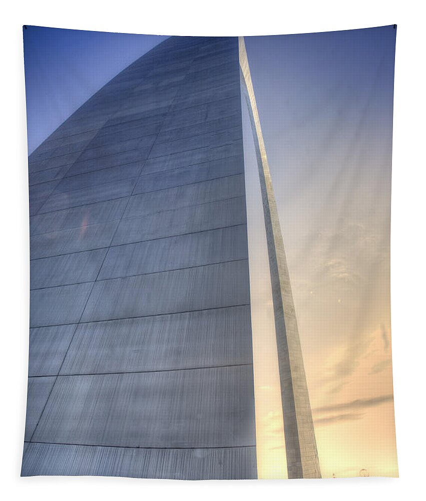 Gateway Arch Tapestry featuring the photograph St. Louis-Gateway Arch by John Magyar Photography