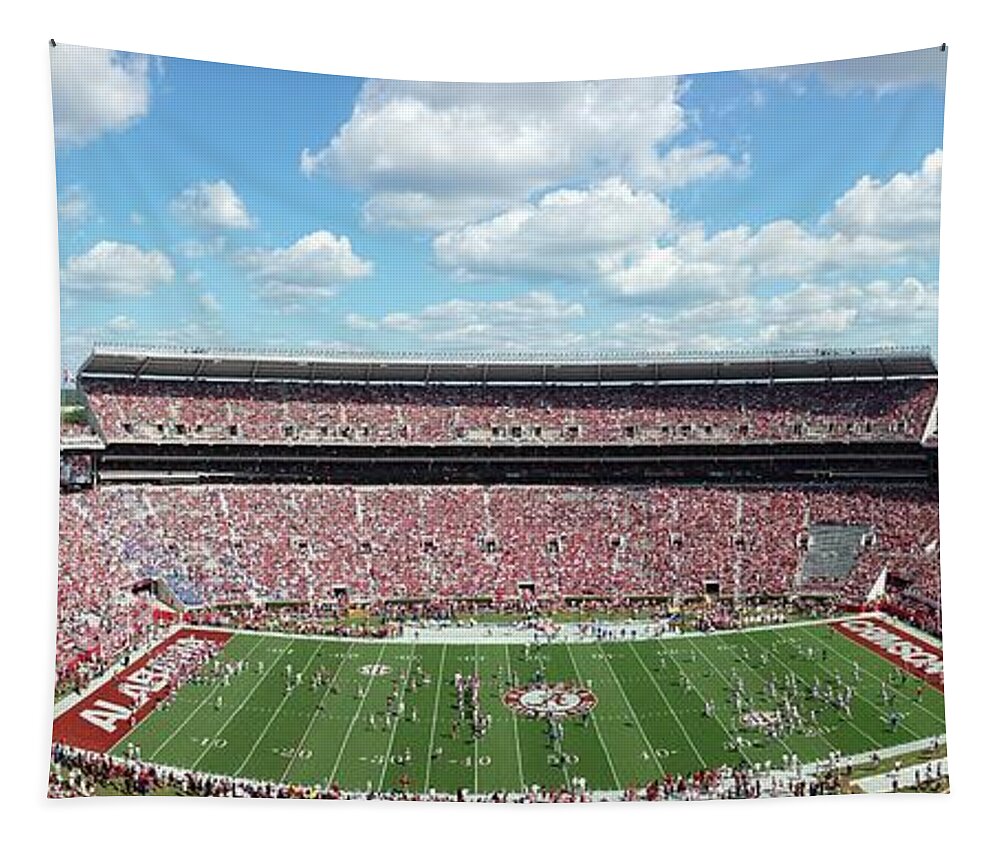 Gameday Tapestry featuring the photograph Stadium Panorama View by Kenny Glover