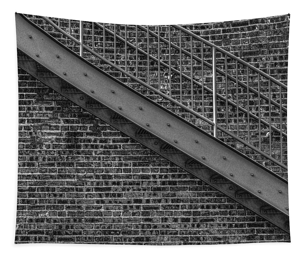 Architectural Detail Tapestry featuring the photograph Stairs by Roger Passman