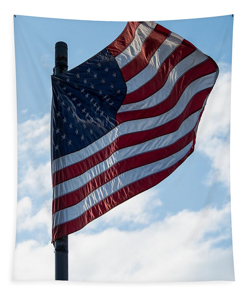Flag Tapestry featuring the photograph Stars and Stripes by Holden The Moment