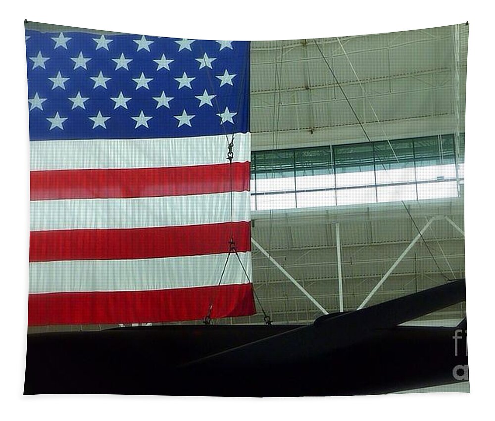 Usa American Flag Tapestry featuring the photograph Stealth by Susan Garren