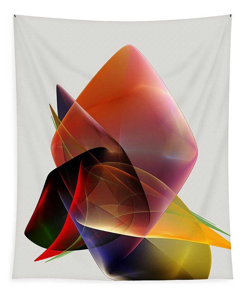 Fine Art Tapestry featuring the digital art Still Life Abstract 112013 by David Lane