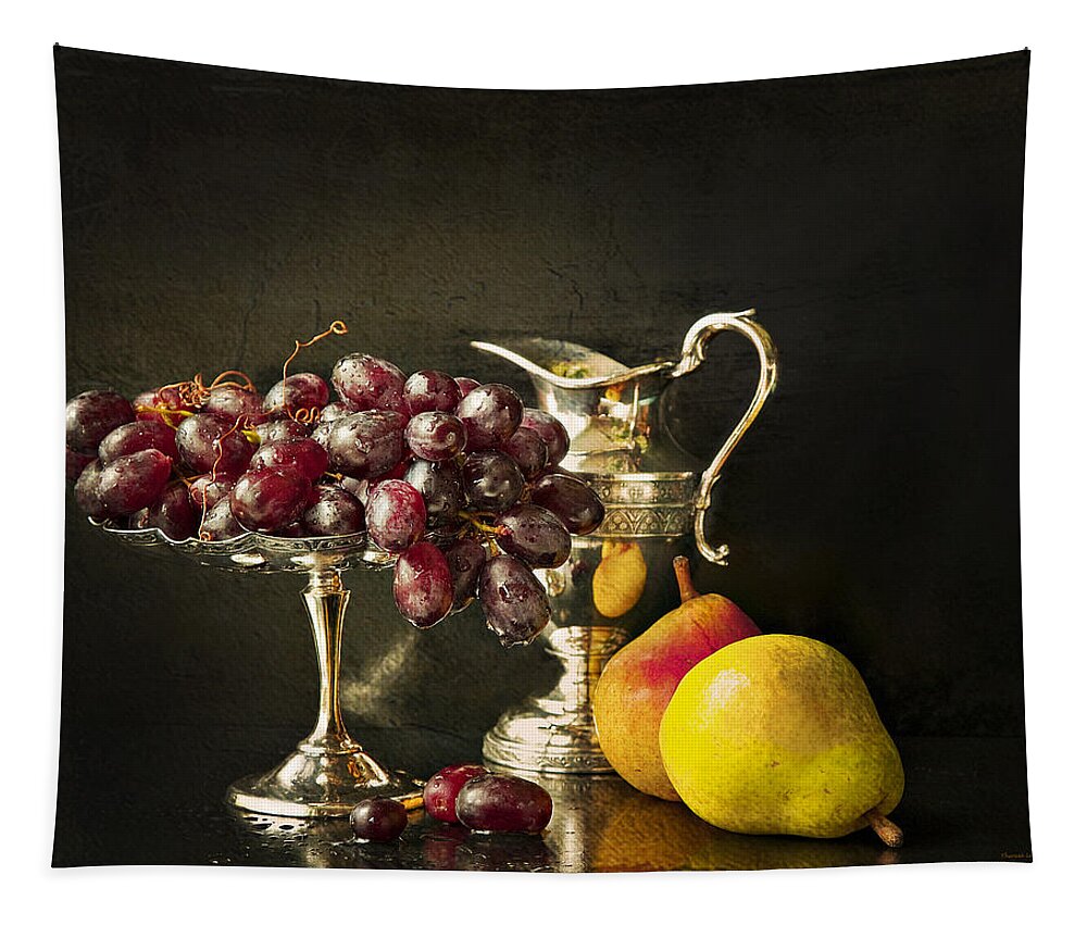Chiaroscuro Tapestry featuring the photograph Still Life With Fruit by Theresa Tahara