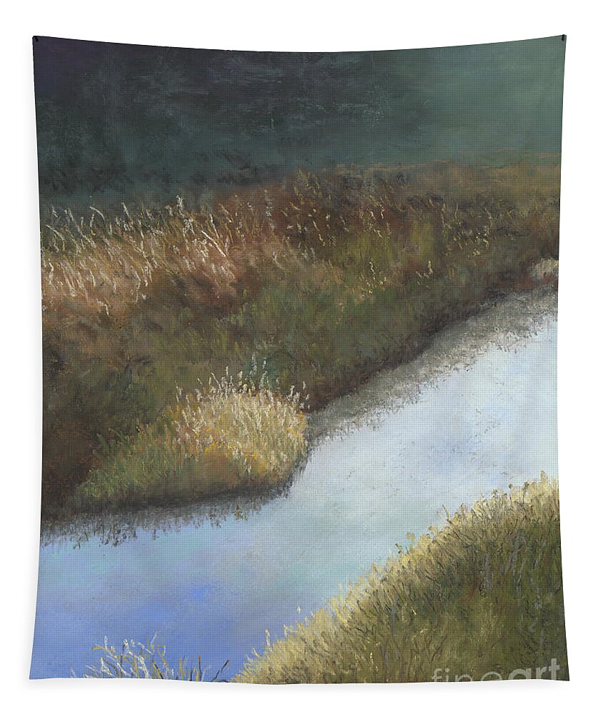 Creek Tapestry featuring the painting Still Water by Ginny Neece