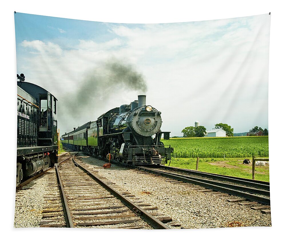 D2-rr-0845 Tapestry featuring the photograph Strasburg Express by Paul W Faust - Impressions of Light