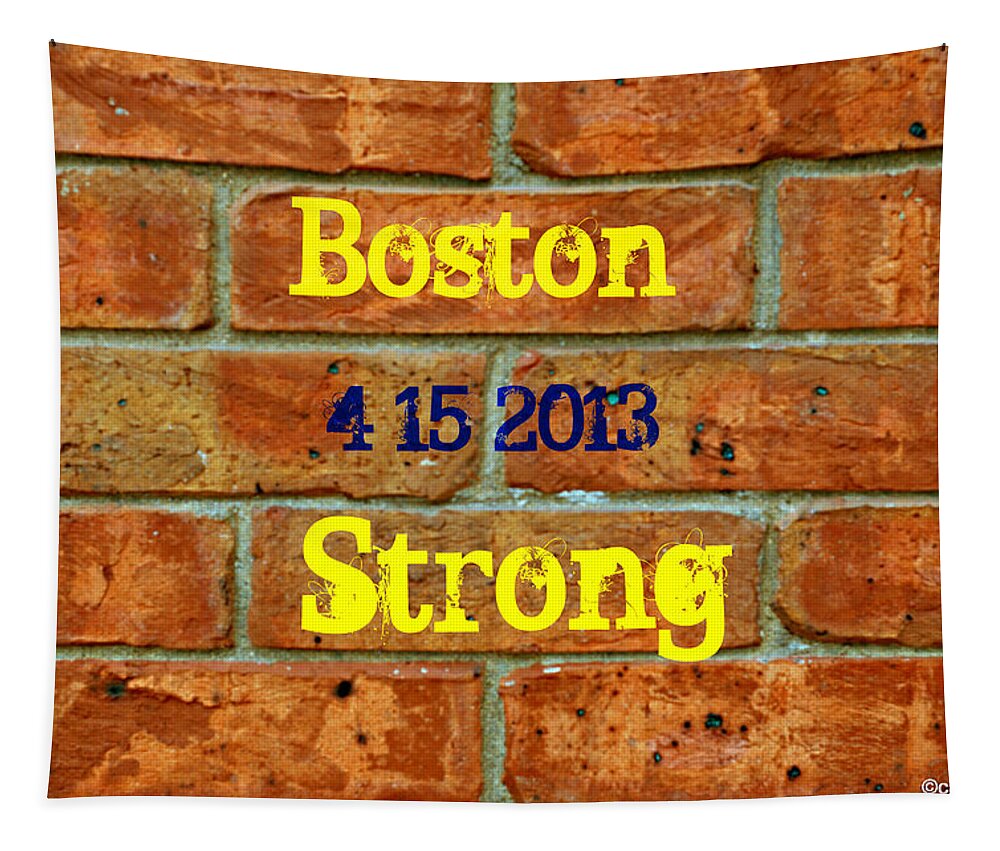 Boston Tapestry featuring the photograph Strength and Courage by Caroline Stella