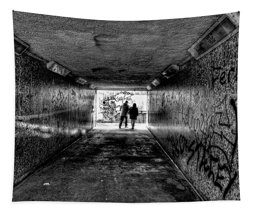 Subway Tapestry featuring the photograph Subway by Nigel R Bell