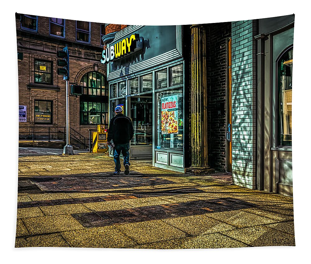 Subway Tapestry featuring the photograph Subway Sunrise by Bob Orsillo