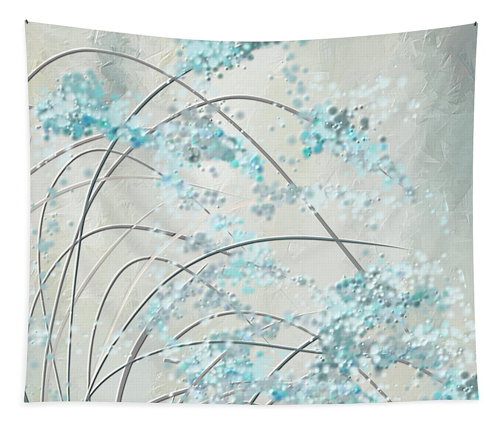 Blue Tapestry featuring the painting Summer Showers by Lourry Legarde