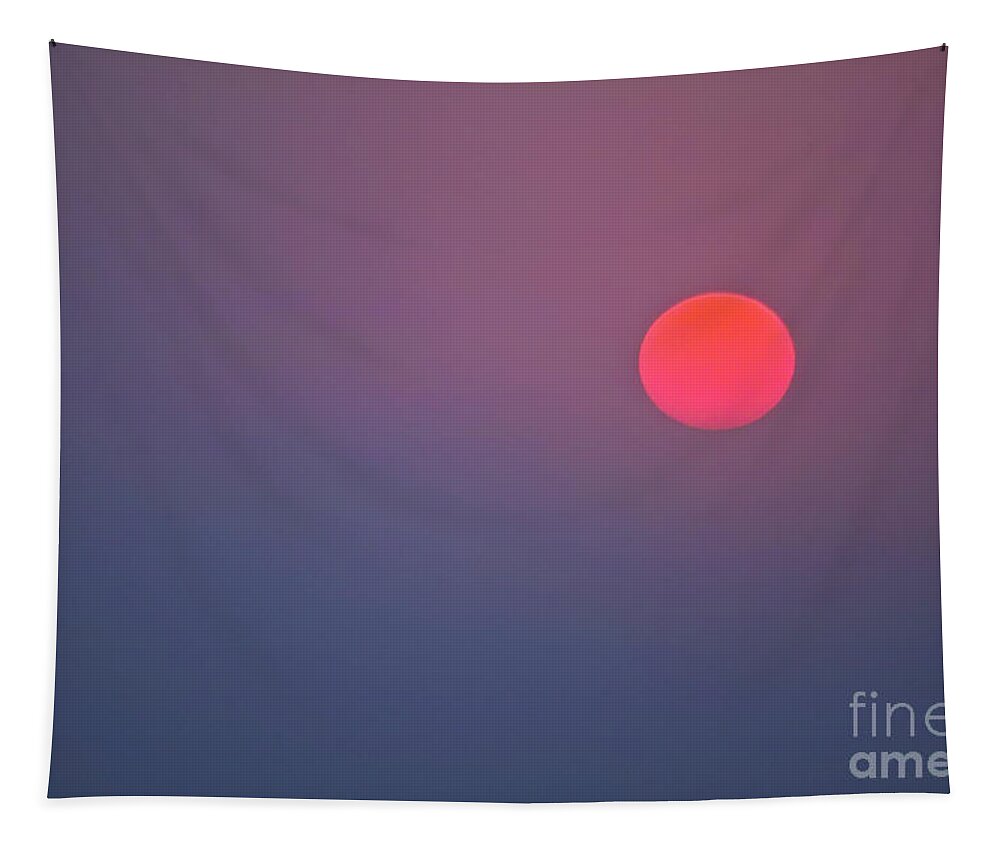 Sun Tapestry featuring the photograph Sundown by Heiko Koehrer-Wagner