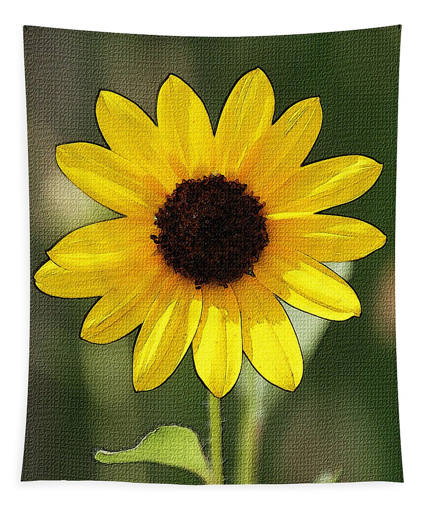 Sunflower Tapestry featuring the photograph Sunflower by Tom Janca