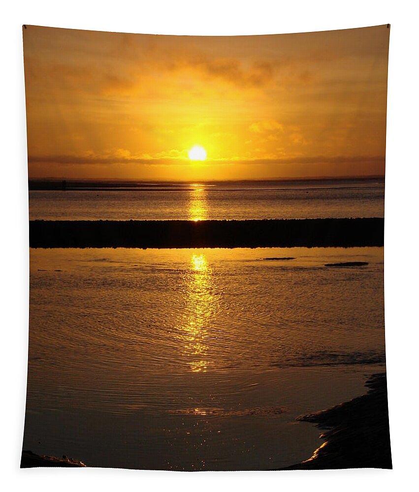 Sunset Tapestry featuring the photograph Sunkist Sunset by Athena Mckinzie