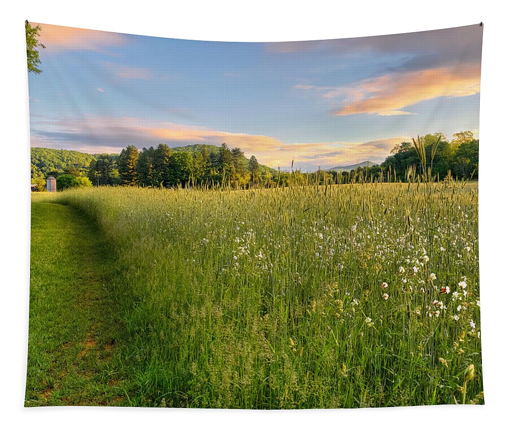 Farms And Barns Tapestry featuring the photograph Sunny Valley Sunrise by Bill Wakeley