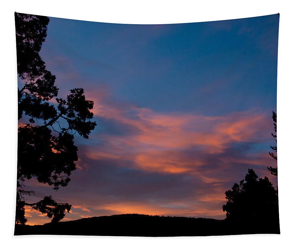 Mammoth Hot Springs Tapestry featuring the photograph Sunrise Over Mammoth Campground by Frank Madia