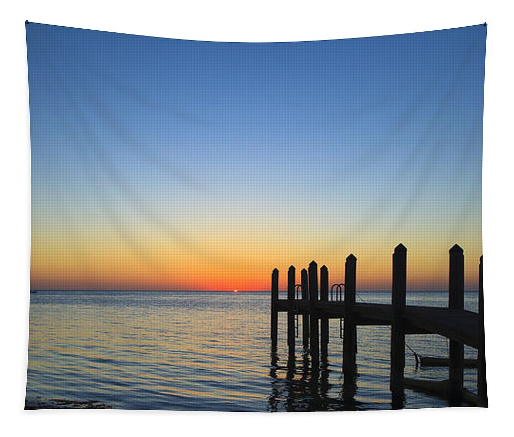 Bayfront Tapestry featuring the photograph Sunset in the Keys by Raul Rodriguez