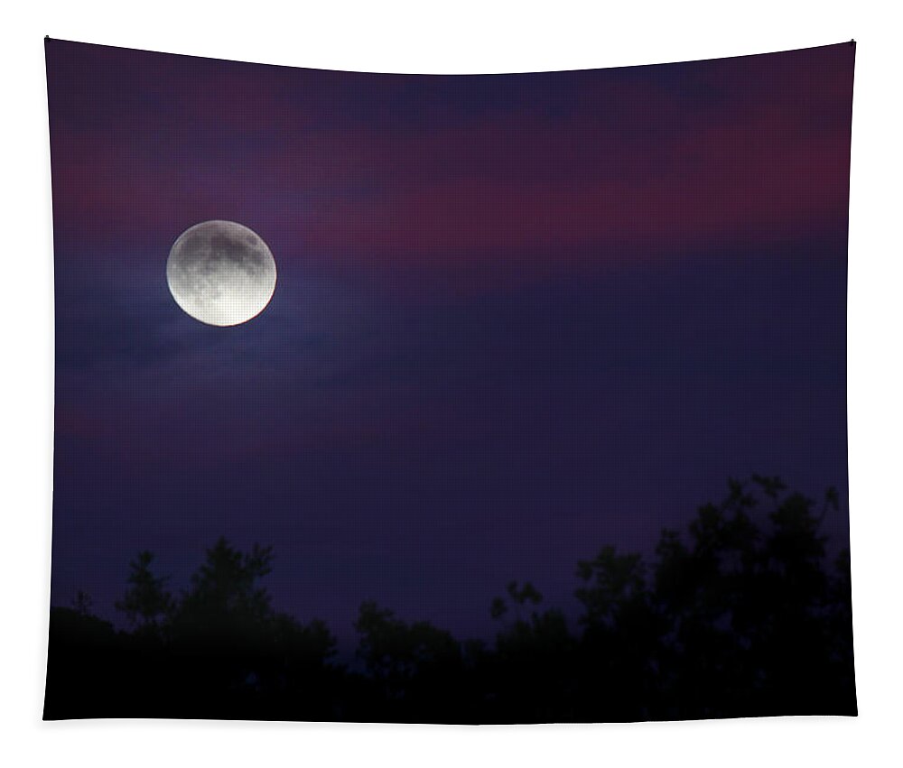 Moon Tapestry featuring the photograph Sunset Over Moonrise by Melanie Lankford Photography