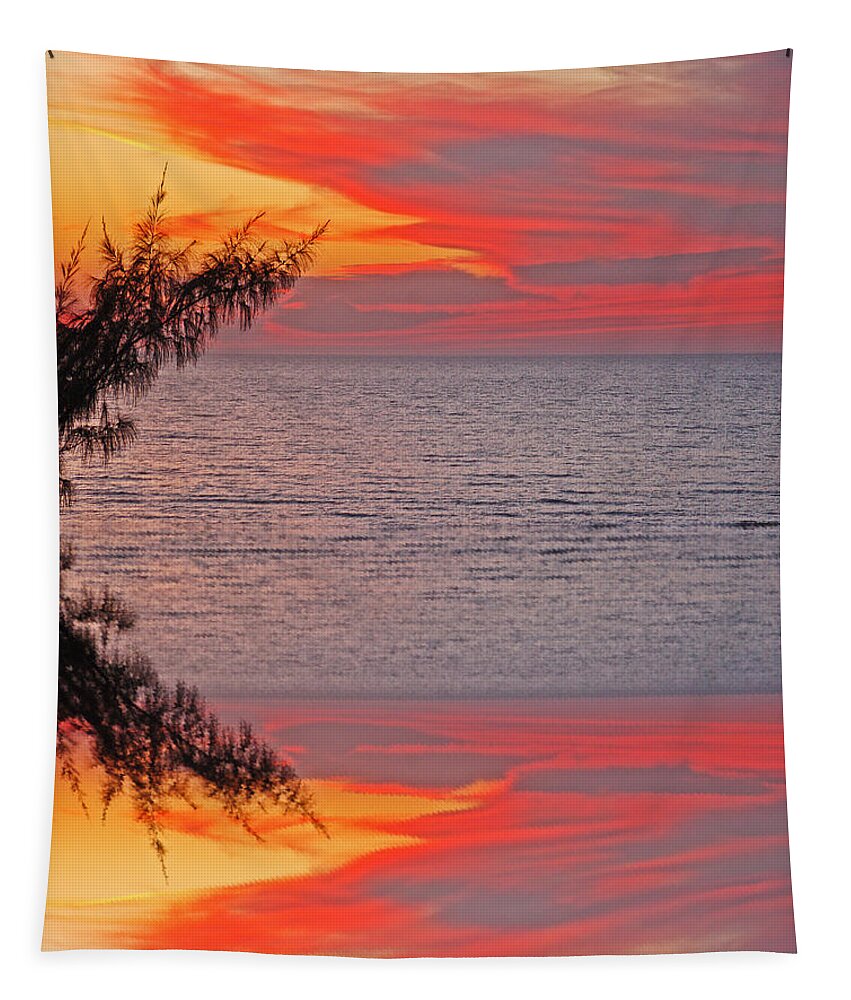 Sunset Tapestry featuring the photograph Sunset Seranade by Aimee L Maher ALM GALLERY
