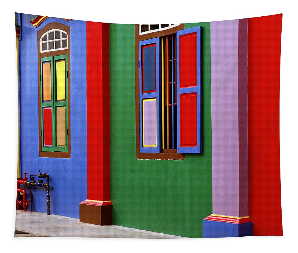 Color Tapestry featuring the photograph Surreal Singapore by Shaun Higson