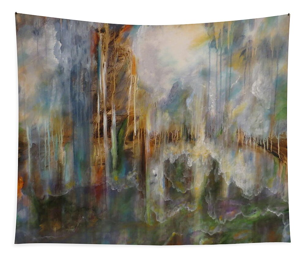 Large Tapestry featuring the painting Swept Away by Soraya Silvestri