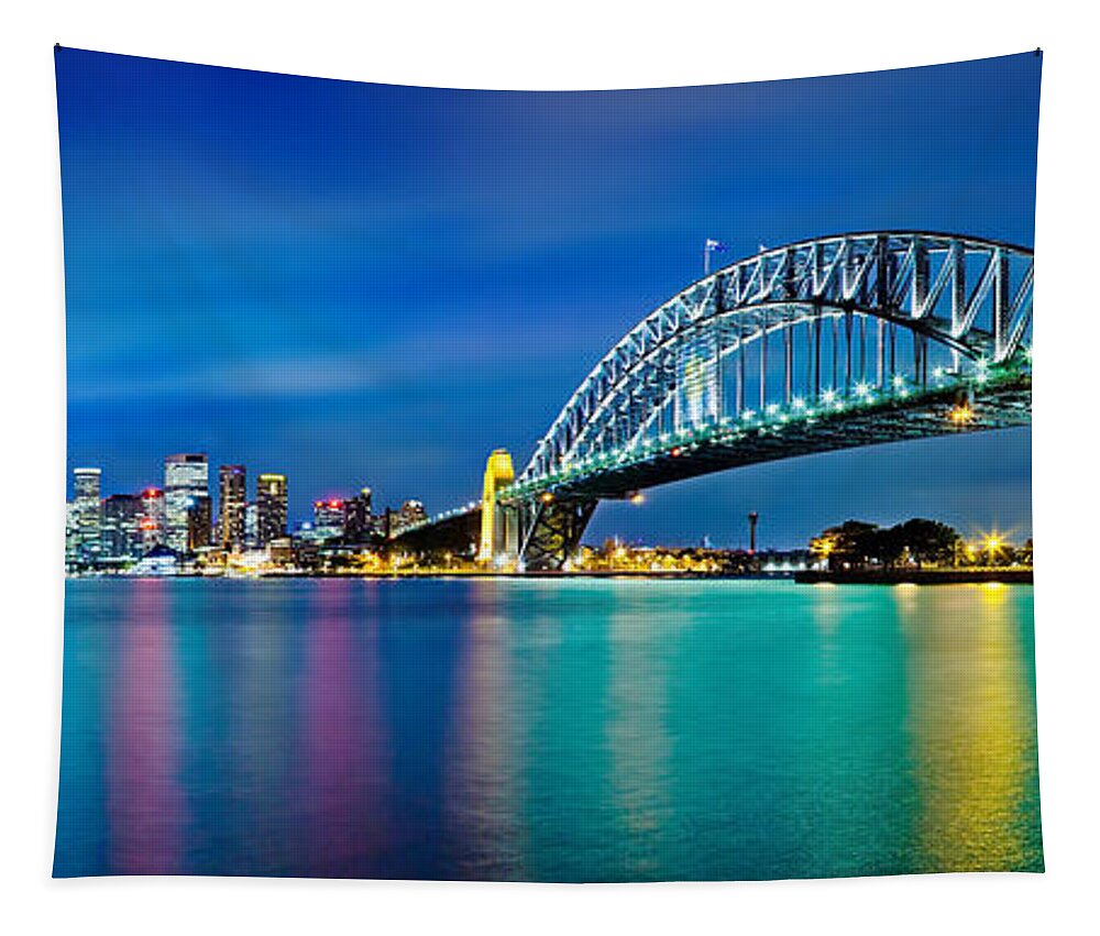 Sydney Skyline Tapestry featuring the photograph Sydney Icons by Az Jackson