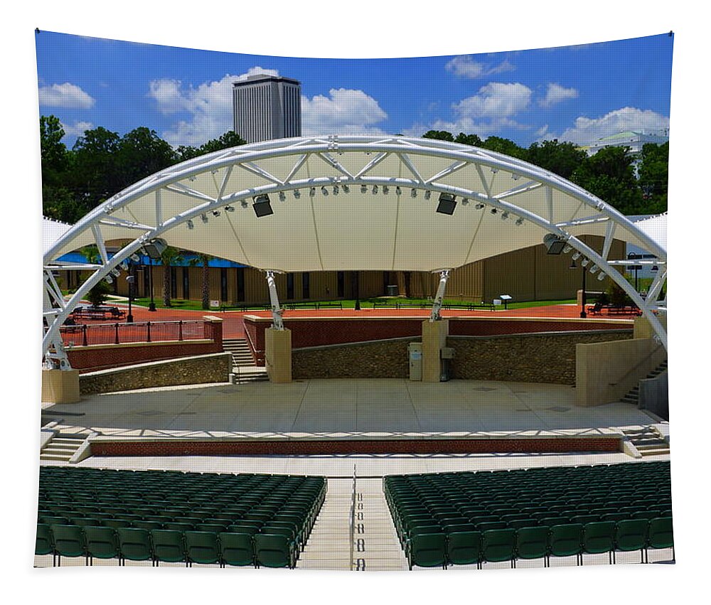 Amphitheatre Tapestry featuring the photograph Tallahassee Amphitheatre by Paul Wilford