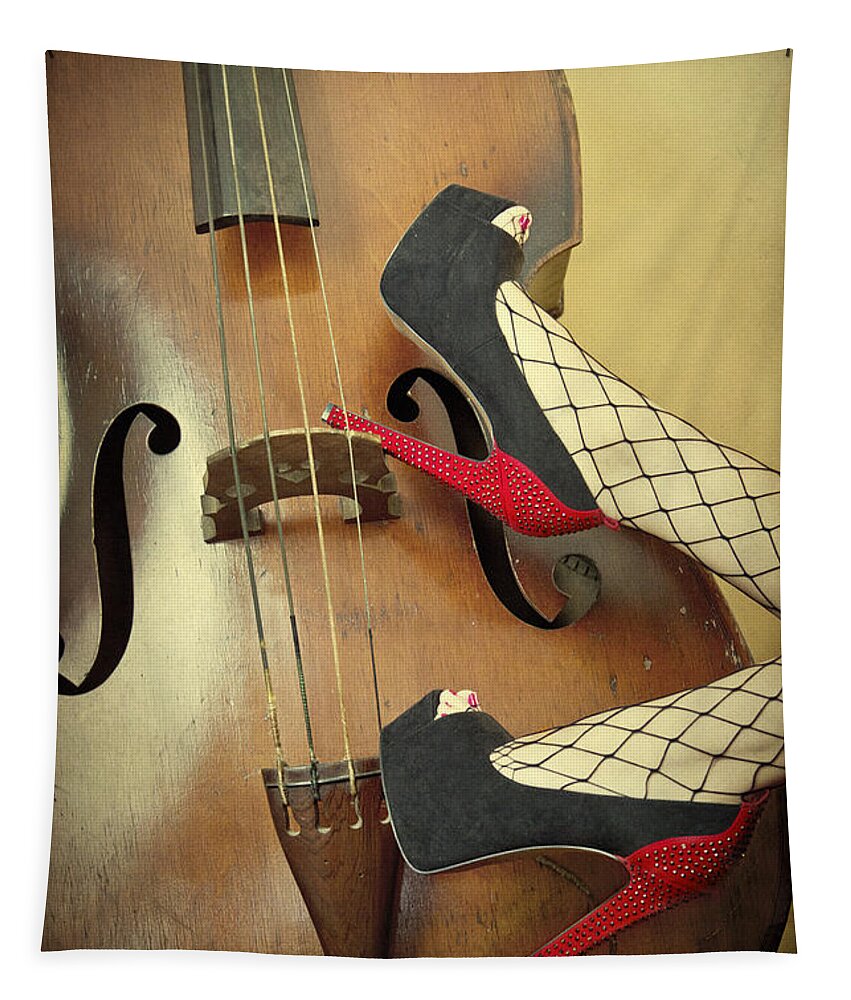 Antique Tapestry featuring the photograph Tango For Strings by Evelina Kremsdorf